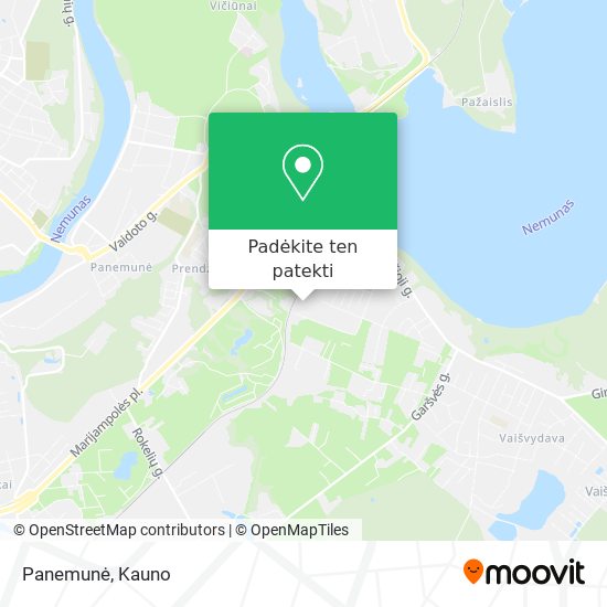 Panemunė žemėlapis