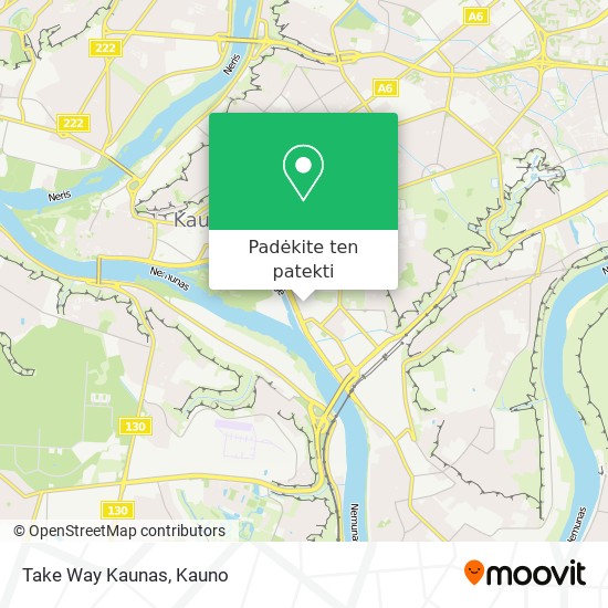 Take Way Kaunas žemėlapis