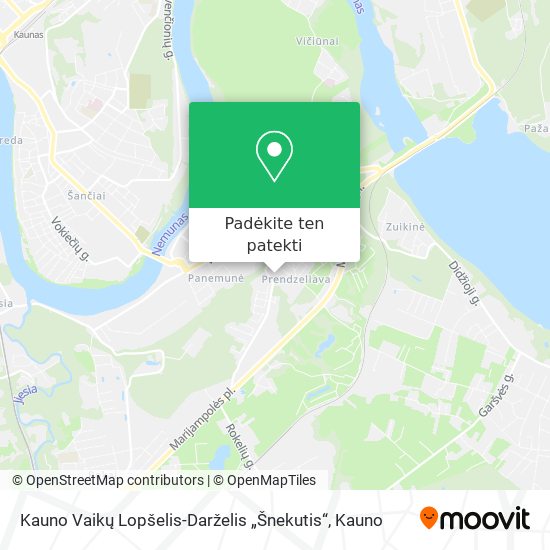 Kauno Vaikų Lopšelis-Darželis „Šnekutis“ žemėlapis