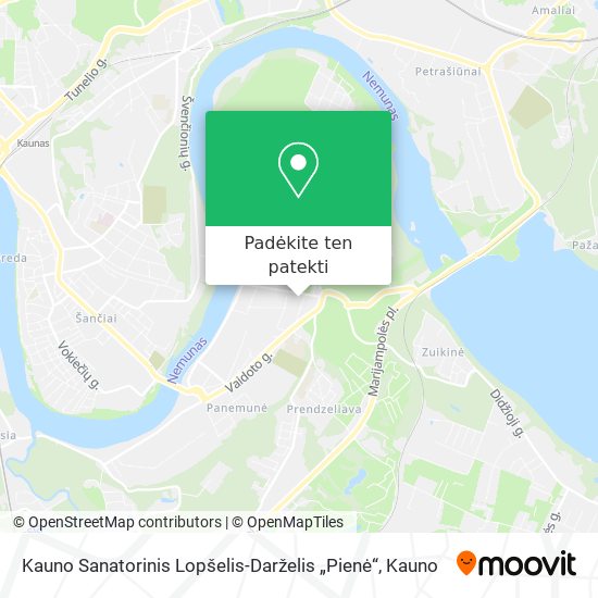 Kauno Sanatorinis Lopšelis-Darželis „Pienė“ žemėlapis