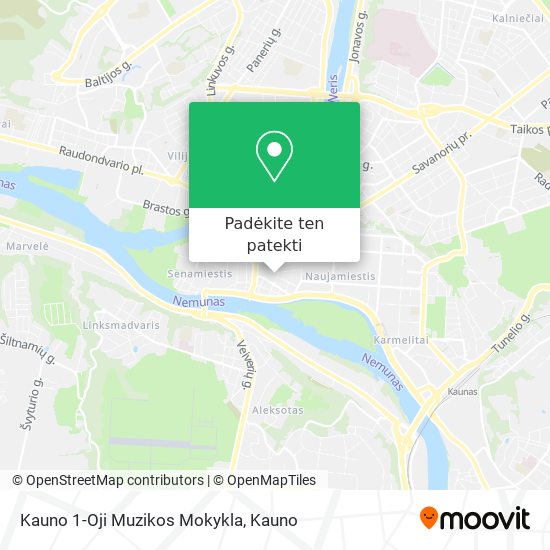 Kauno 1-Oji Muzikos Mokykla žemėlapis