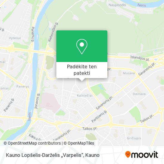 Kauno Lopšelis-Darželis „Varpelis“ žemėlapis