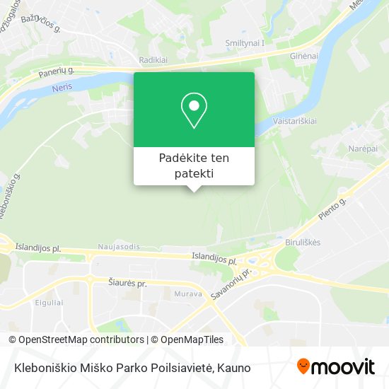 Kleboniškio Miško Parko Poilsiavietė žemėlapis