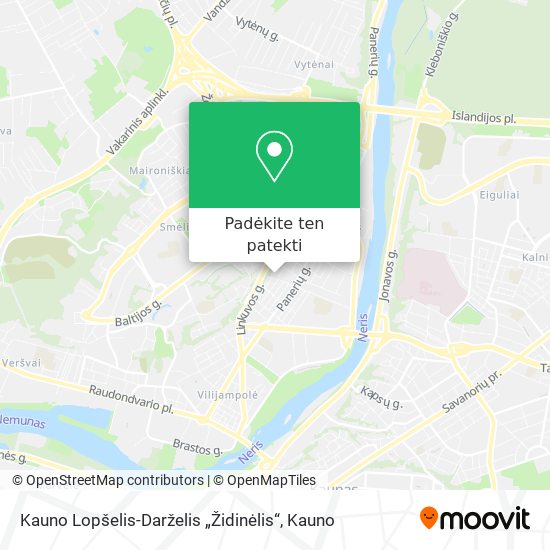 Kauno Lopšelis-Darželis „Židinėlis“ žemėlapis