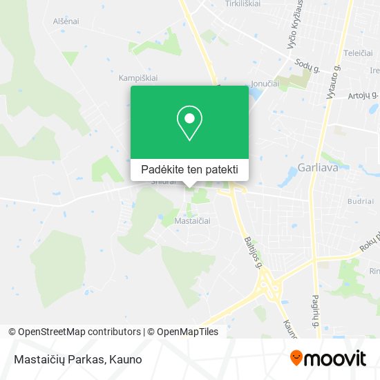 Mastaičių Parkas žemėlapis