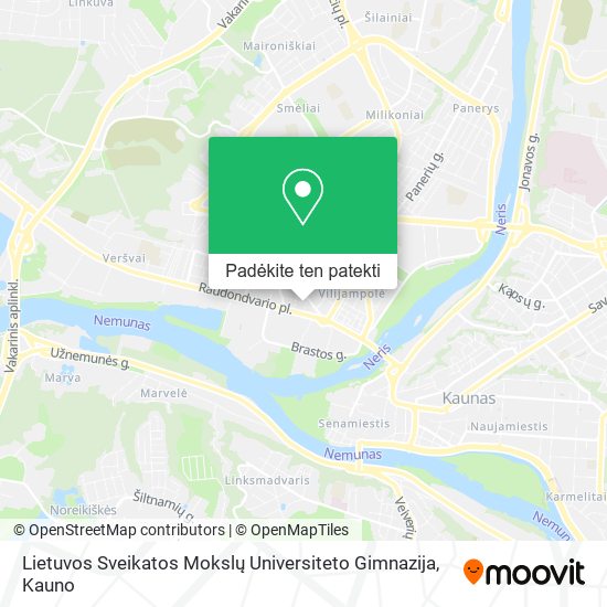 Lietuvos Sveikatos Mokslų Universiteto Gimnazija žemėlapis