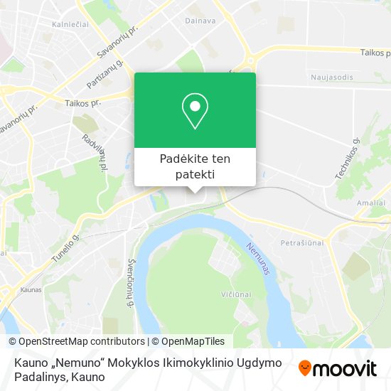 Kauno „Nemuno“ Mokyklos Ikimokyklinio Ugdymo Padalinys žemėlapis