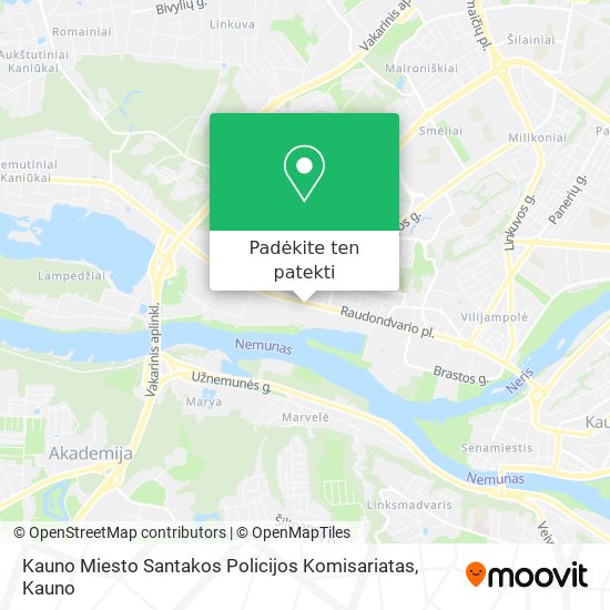 Kauno Miesto Santakos Policijos Komisariatas žemėlapis