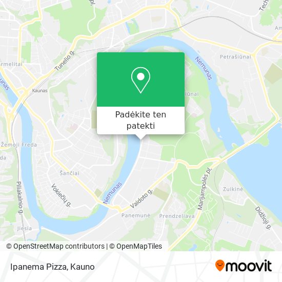 Ipanema Pizza žemėlapis