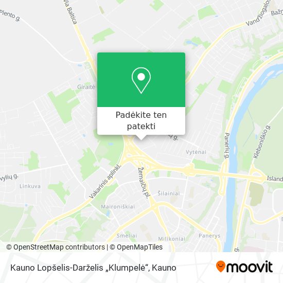 Kauno Lopšelis-Darželis „Klumpelė“ žemėlapis