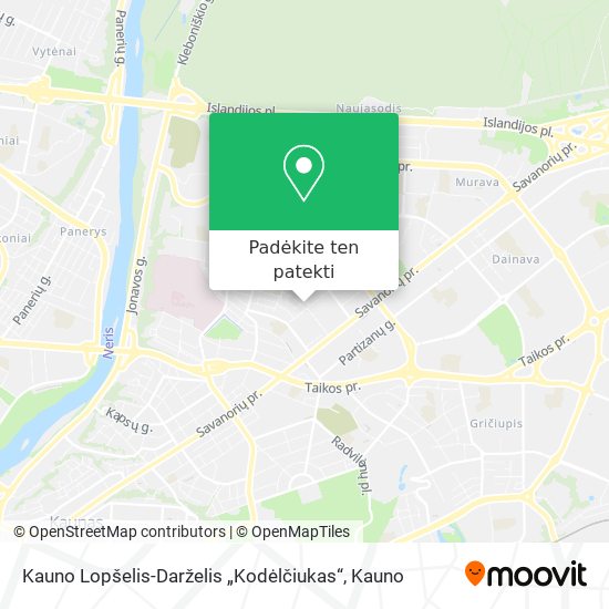 Kauno Lopšelis-Darželis „Kodėlčiukas“ žemėlapis