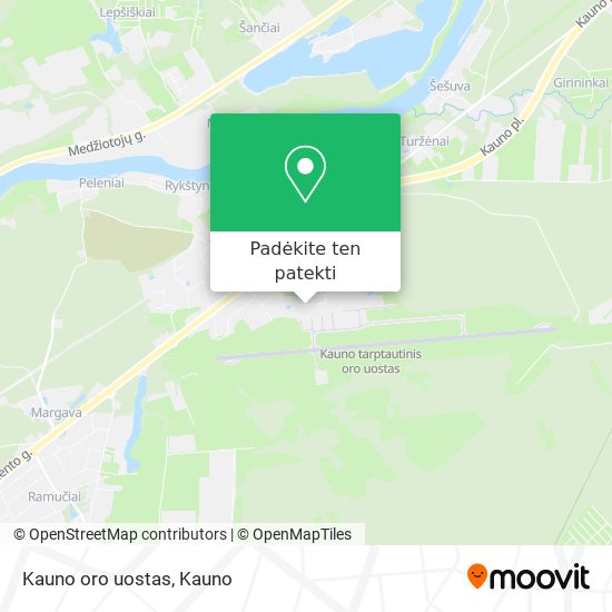 Kauno oro uostas žemėlapis