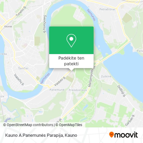 Kauno A.Panemunės Parapija žemėlapis