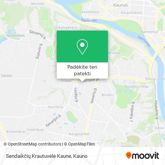 Sendaikčių Krautuvėlė Kaune žemėlapis