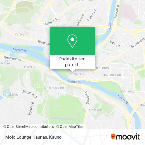 Mojo Lounge Kaunas žemėlapis