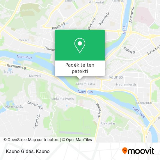 Kauno Gidas žemėlapis