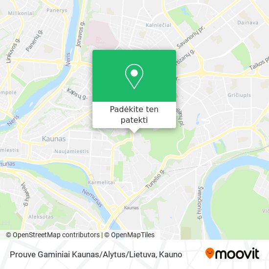 Prouve Gaminiai Kaunas / Alytus / Lietuva žemėlapis