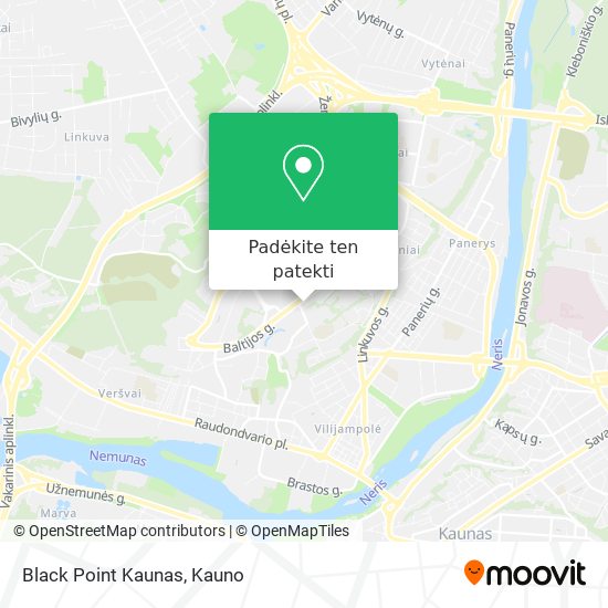 Black Point Kaunas žemėlapis