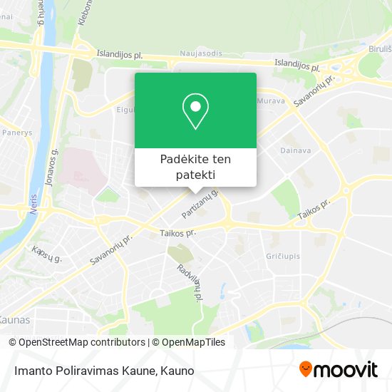 Imanto Poliravimas Kaune žemėlapis