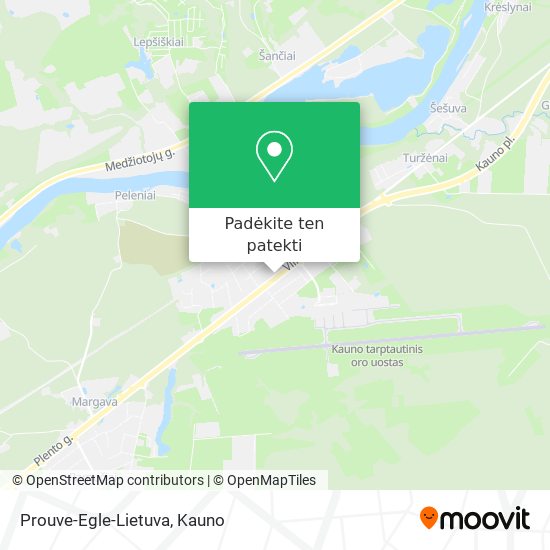 Prouve-Egle-Lietuva žemėlapis