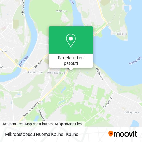 Mikroautobusu Nuoma Kaune. žemėlapis