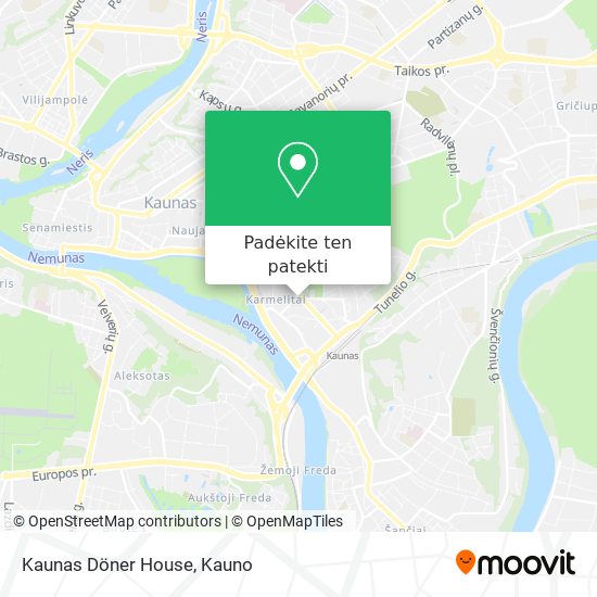 Kaunas Döner House žemėlapis
