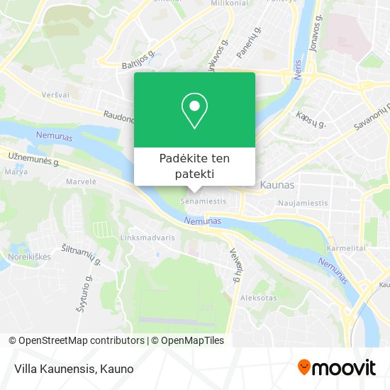 Villa Kaunensis žemėlapis