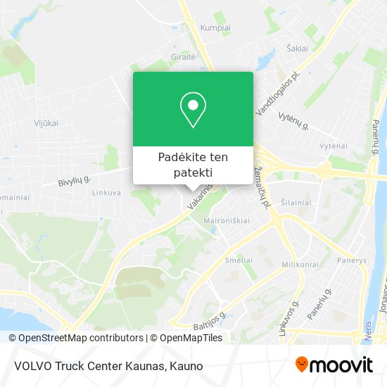 VOLVO Truck Center Kaunas žemėlapis
