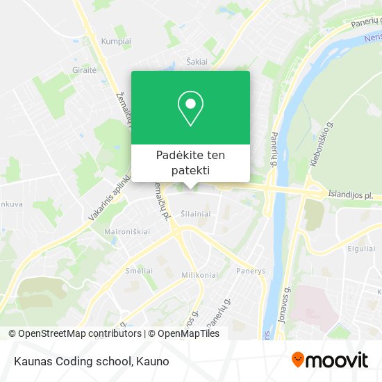 Kaunas Coding school žemėlapis