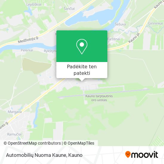 Automobilių Nuoma Kaune žemėlapis