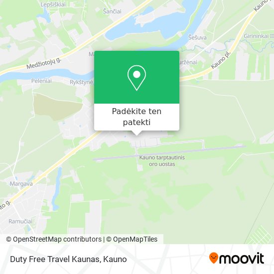 Duty Free Travel Kaunas žemėlapis