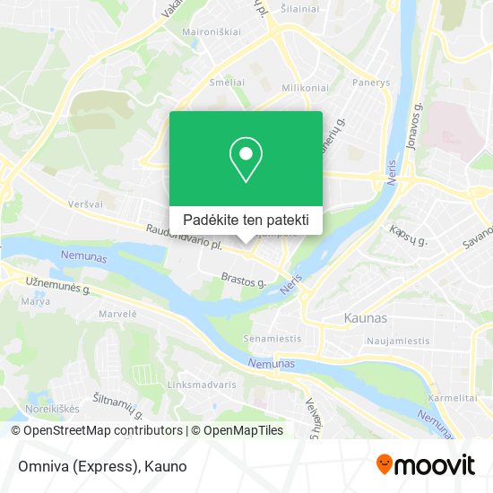 Omniva (Express) žemėlapis