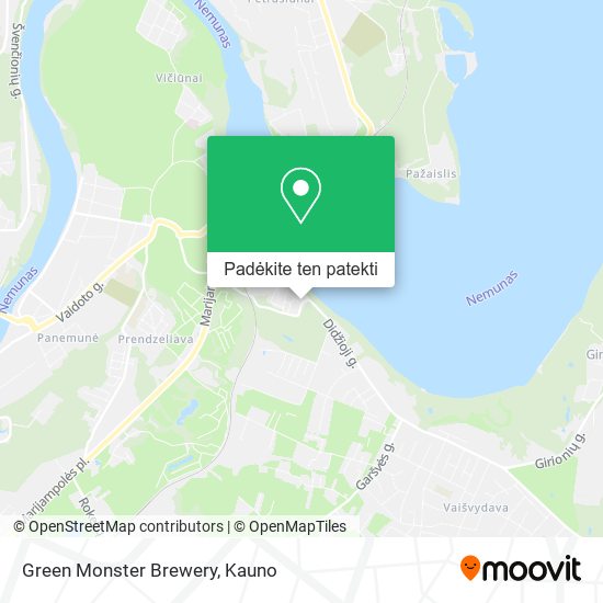 Green Monster Brewery žemėlapis