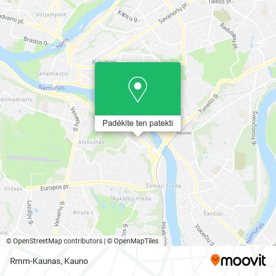 Rmm-Kaunas žemėlapis