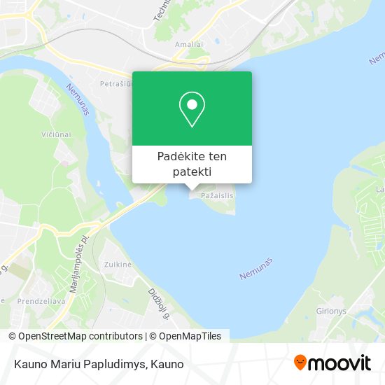 Kauno Mariu Papludimys žemėlapis