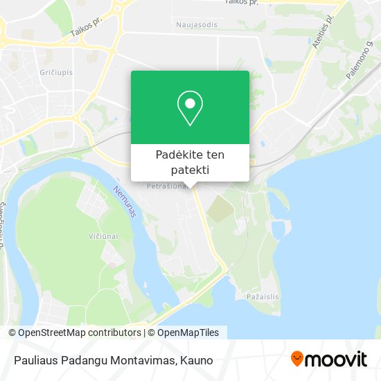 Pauliaus Padangu Montavimas žemėlapis