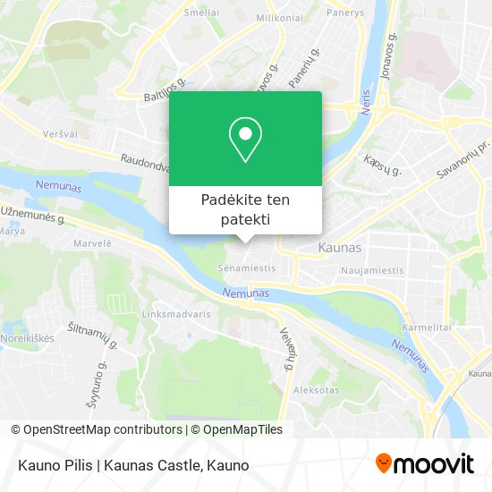 Kauno Pilis | Kaunas Castle žemėlapis