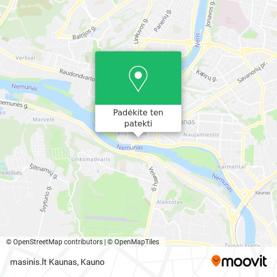 masinis.lt Kaunas žemėlapis