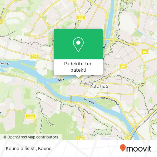 Kauno pilis st. žemėlapis