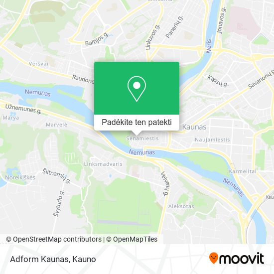 Adform Kaunas žemėlapis