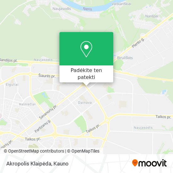 Akropolis Klaipėda žemėlapis