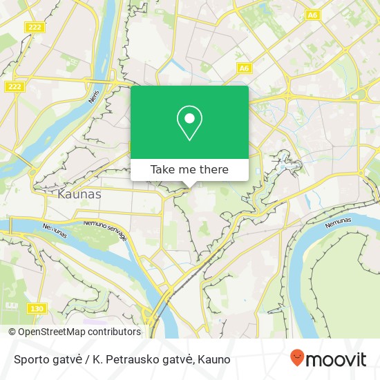 Sporto gatvė / K. Petrausko gatvė žemėlapis
