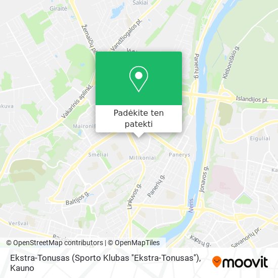 Ekstra-Tonusas (Sporto Klubas ''Ekstra-Tonusas'') žemėlapis