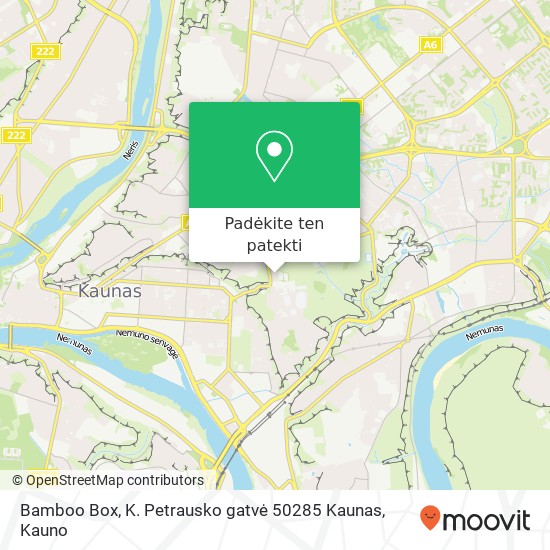 Bamboo Box, K. Petrausko gatvė 50285 Kaunas žemėlapis