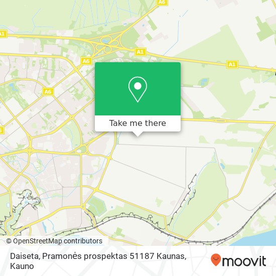 Daiseta, Pramonės prospektas 51187 Kaunas žemėlapis