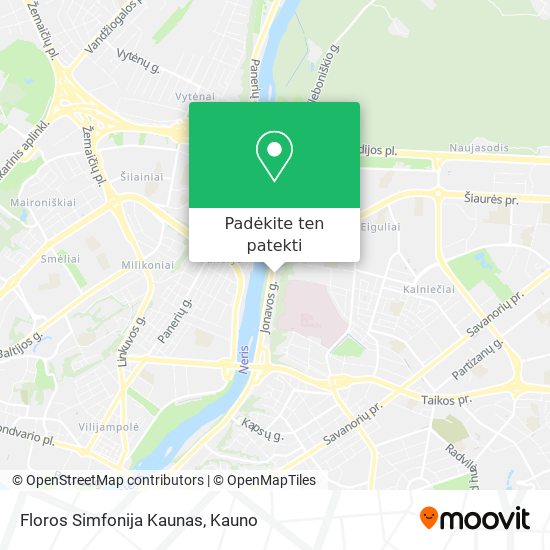 Floros Simfonija Kaunas žemėlapis
