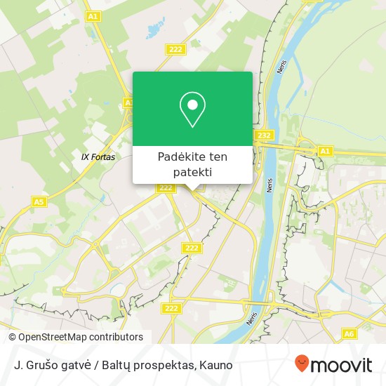 J. Grušo gatvė / Baltų prospektas žemėlapis