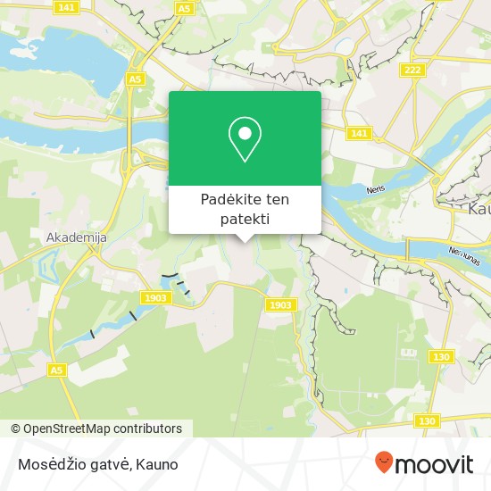 Mosėdžio gatvė žemėlapis