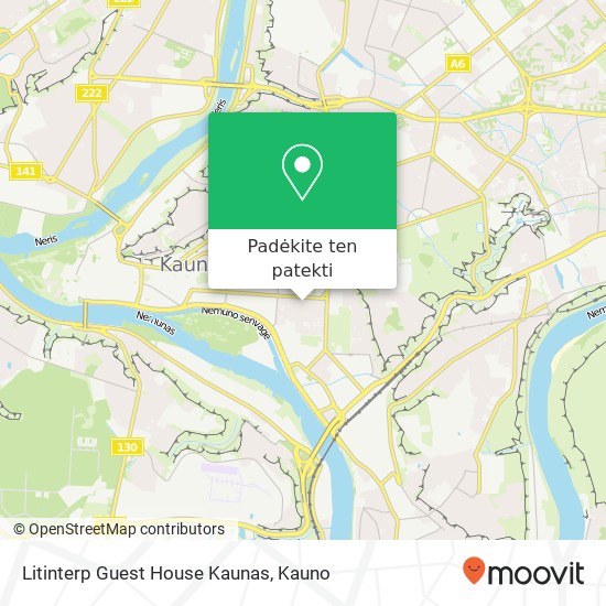 Litinterp Guest House Kaunas žemėlapis