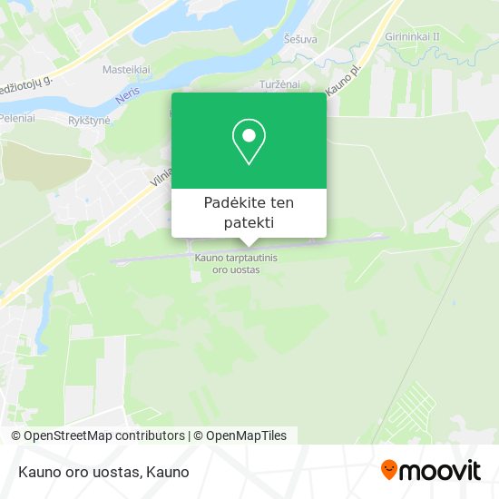 Kauno oro uostas žemėlapis